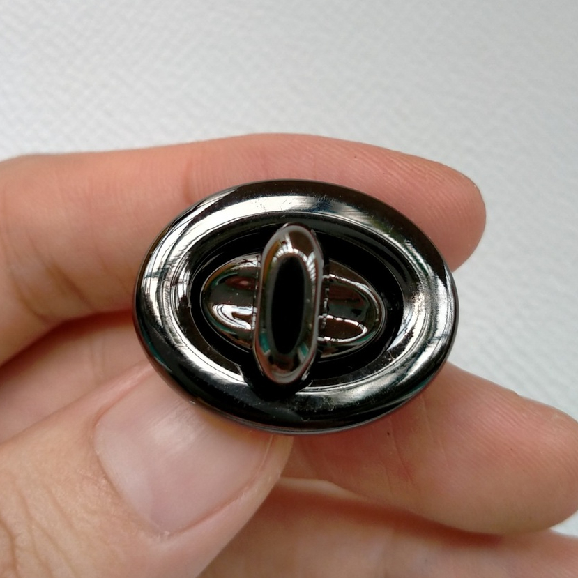 Mặt khoá trứng (có chữ), phụ kiện làm túi xách handmade
