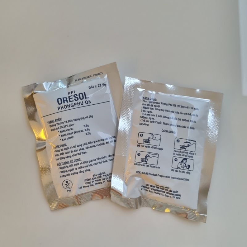 Nước biển khô Oresol Phong Phú giúp bù nước và bổ sung chất điện giải