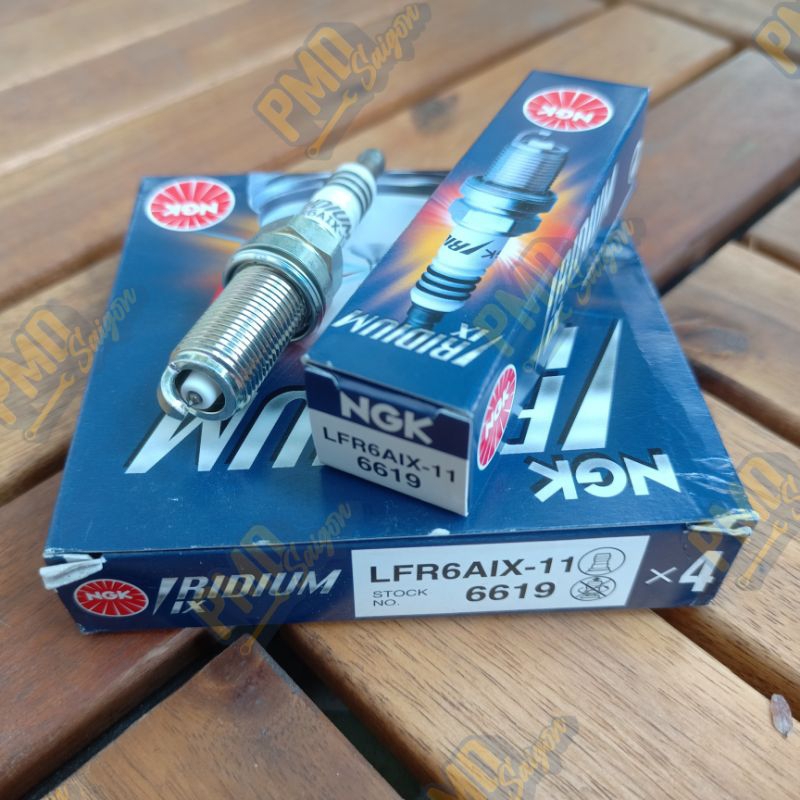 Bugi NGK Iridium LFR6AIX-11 cho BMW, Kia, Hyundai, Mitsubishi, Toyota Innova, Hilux, Fortuner v.v...