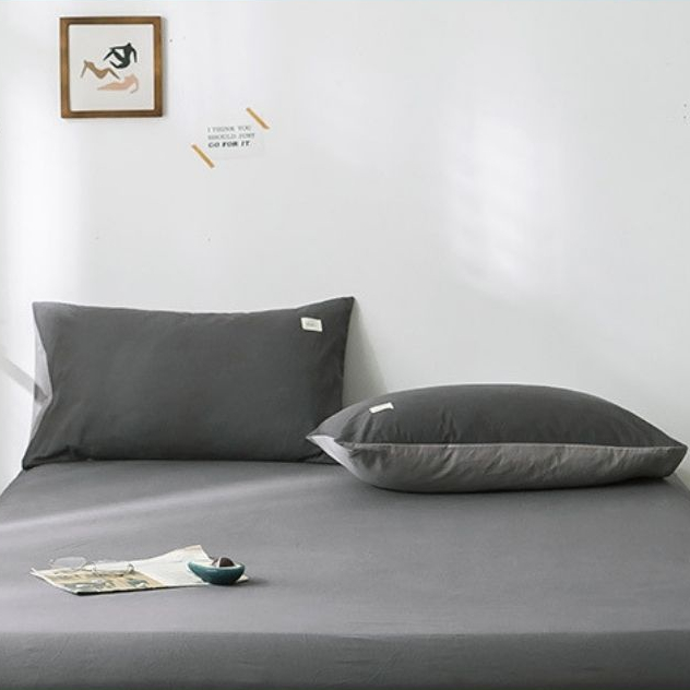 Vỏ gối nằm cotton tici ETAMI BEDDING áo gối cotton mềm mại thoáng mát màu trơn basic