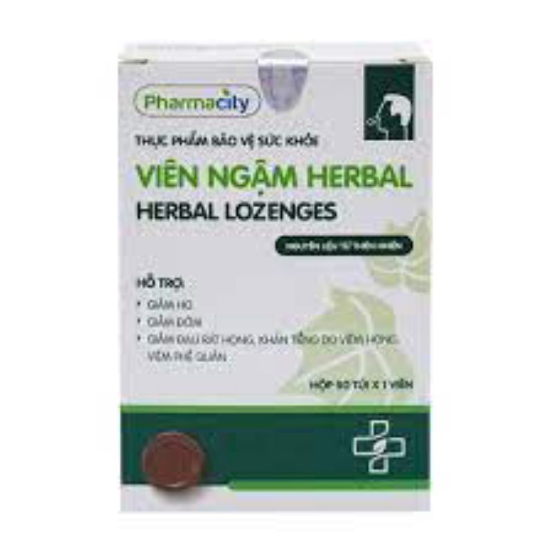 Viên ngậm Pharmacity Herbal Lozenges NEW