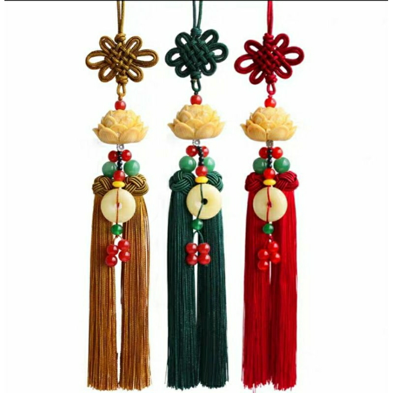 Khánh treo ô tô đài sen, dây treo ô tô hình hoa sen