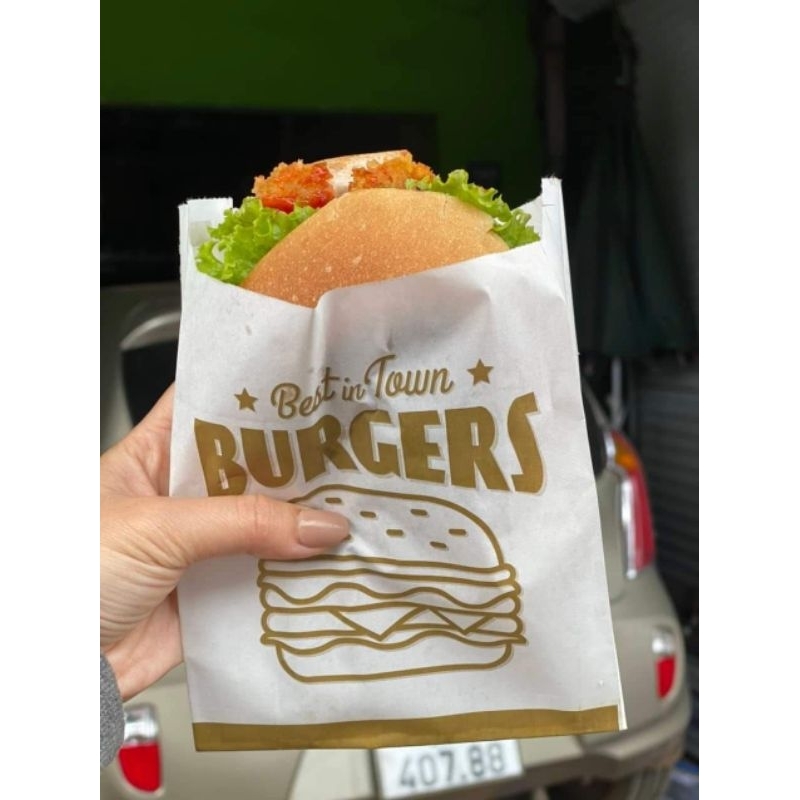 100 Túi HAMBURGER mẫu sang tây