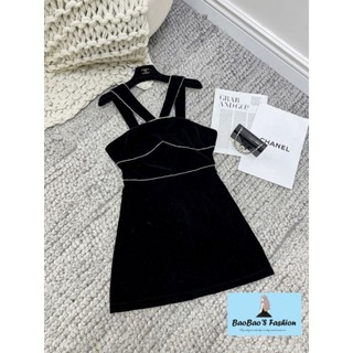 Đầm đen dây chéo sang chảnh