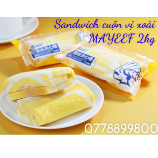 1 cái Bánh mì sanwich cuộn nhân xoài