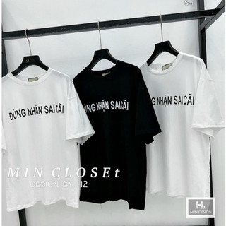 Áo thun hottrend đúng nhận sai cãi nam nữ m l xl xxl