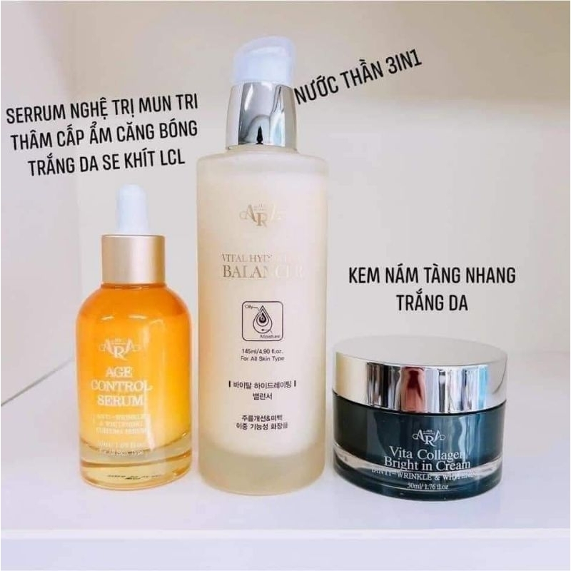 Kem trắng da giảm thâm nám tàn nhang Ara Vita Collagen Bright In Cream 50ml Hàn Quốc