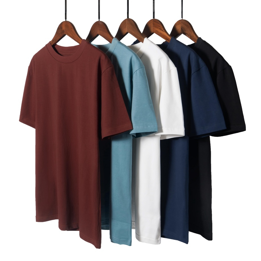Áo thun cổ tròn T-shirt tay ngắn chính hãng AREMI, vải cotton 4 chiều co giãn dày dặn chuẩn form suông dành cho nam nữ