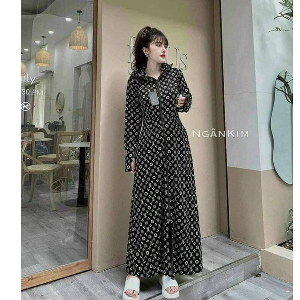 Áo chống nắng cotton nữ dài chùm chân hàng việt nam xuất khẩu cao cấp