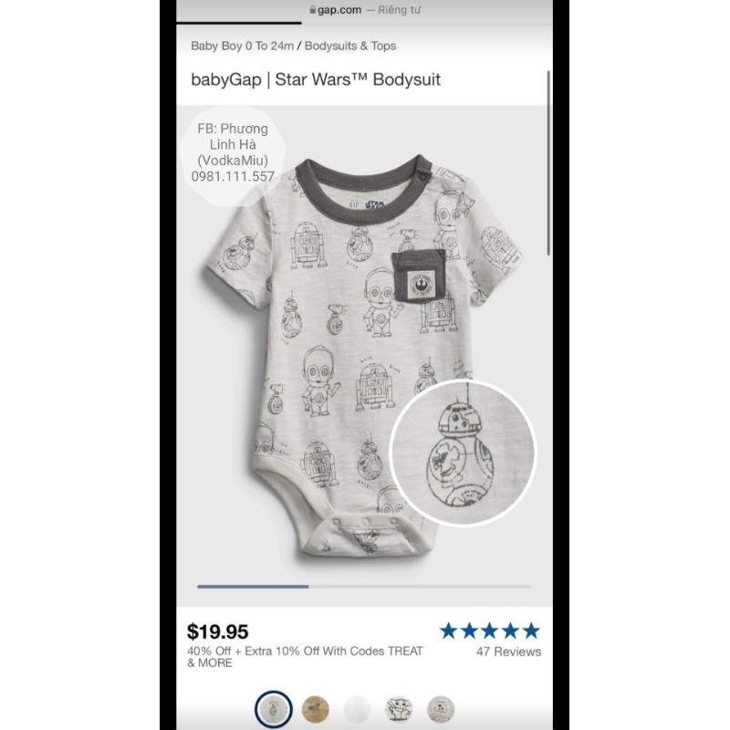 ‼️BODY CHÍP CỌC TAY BA LỖ CỦA GAP, H&M, CK MIX HÃNG...