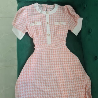 Đầm maxi cổ tròn lụa mango