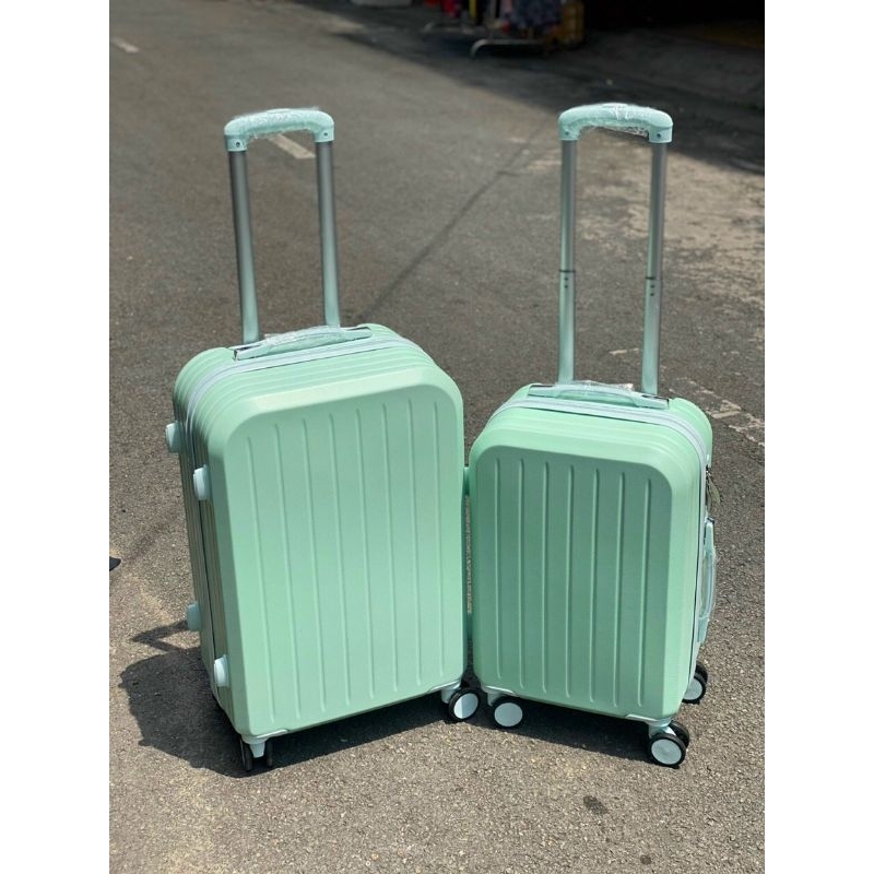 VALI NHỰA DU LỊCH KÉO TAY MÀU XANH MINT SIZE 24 INCH