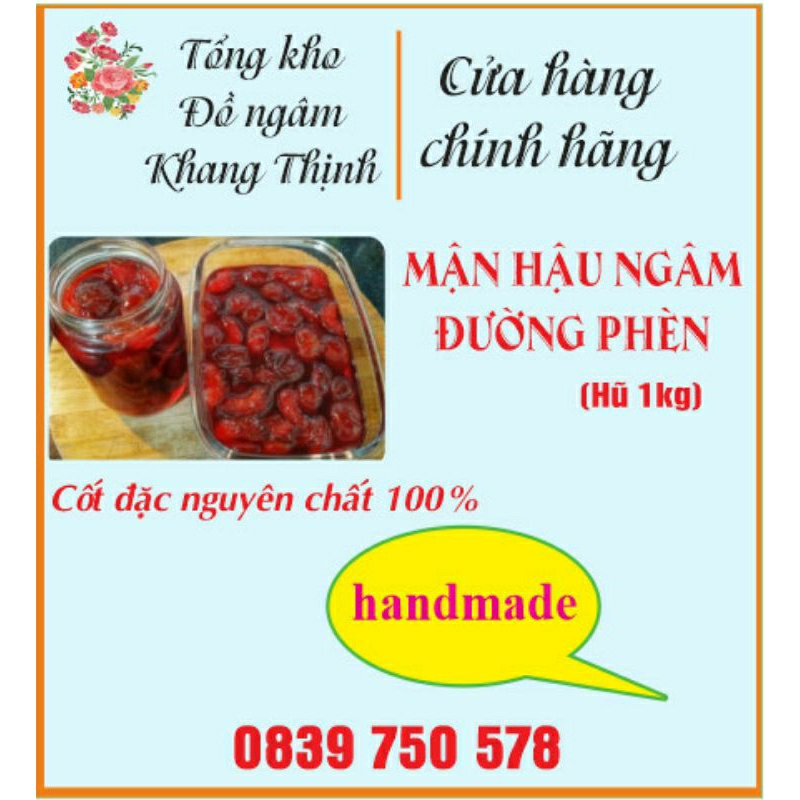 Mận hậu ngâm Đường Phèn hũ 1kg.nguyên chất 100%.có cả cái.hàng ngon loại 1.đậm vị chất lượng.