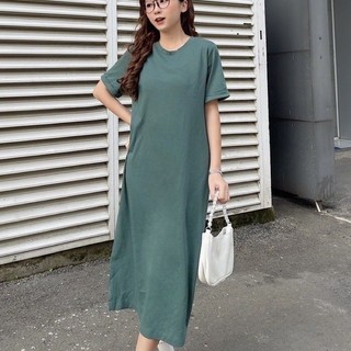 Đầm thun dáng suông cotton dư đẹp