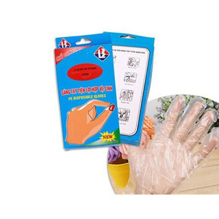 [A30] HỘP 100C GĂNG TAY NILONG THỰC PHẨM DÙNG 1 LẦN