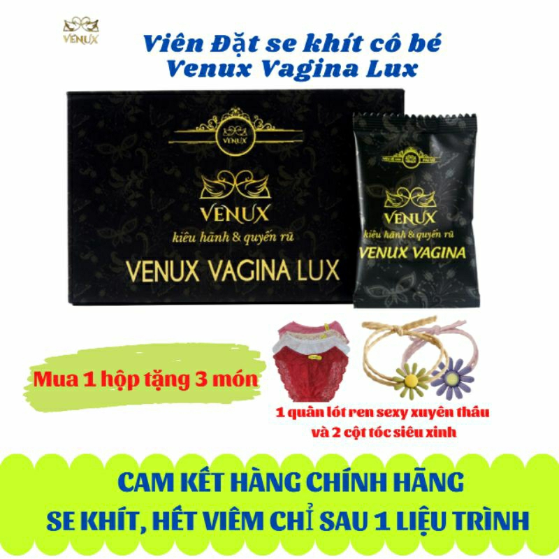 Viên Vệ Sinh Venux Vagina Thơm Khít Hồng Khử Mùi