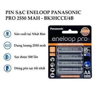 Pin sạc eneloop panasonic pro 2550 mah và 950mah _ loại aaa/aa