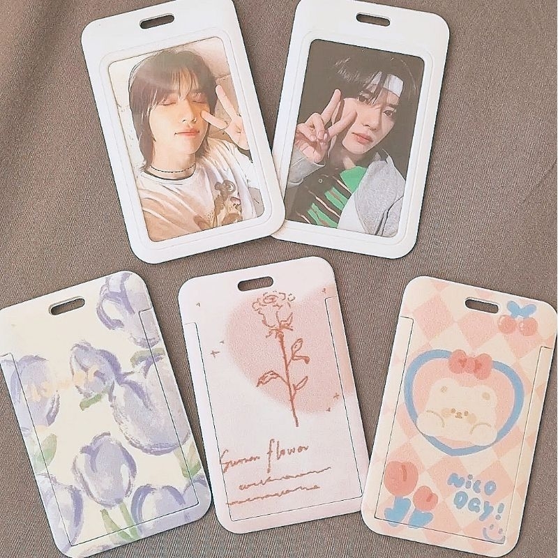 Card holder thẻ đựng bảng tên, thẻ hình thần tượng dễ thương