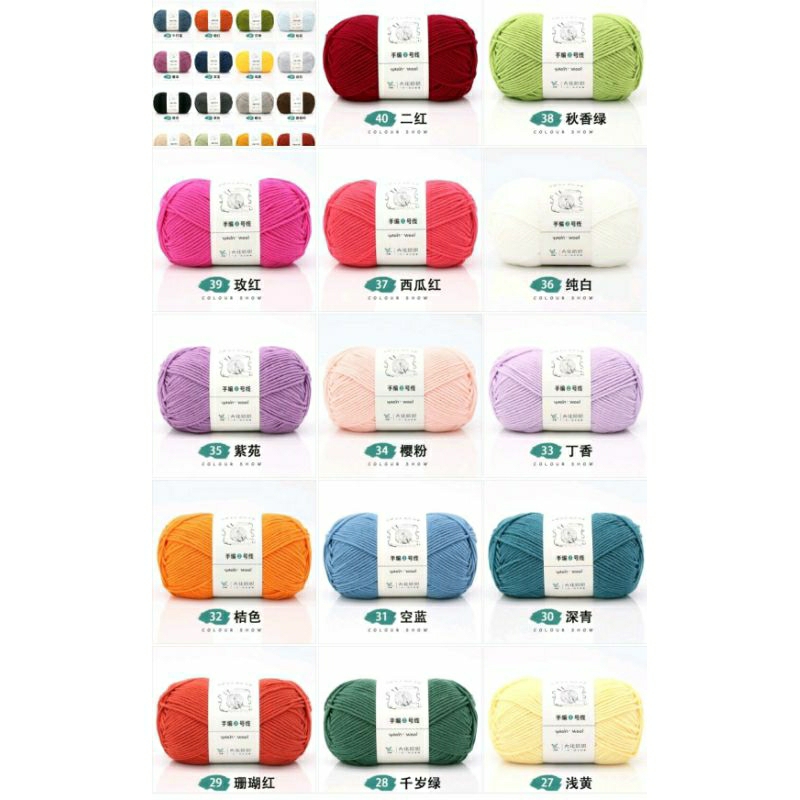 100g len Yaoh Wool Đan Móc Khăn, Áo, Nón...