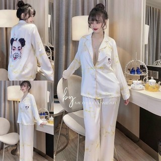 Pijama Lụa Latin + Mango Thiết Kế Siêu Xinh