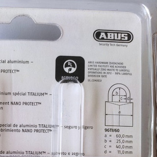 Khóa Siêu Nhẹ ABUS Titalium 96Ti/60