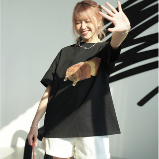 Áo thun oversize Cat Toast TKP166 LOLLIE STUDIO
