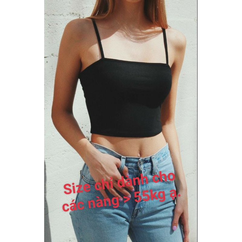 ÁO THUN CROPTOP 2 DÂY BIGSIZE 🔥🔥🔥