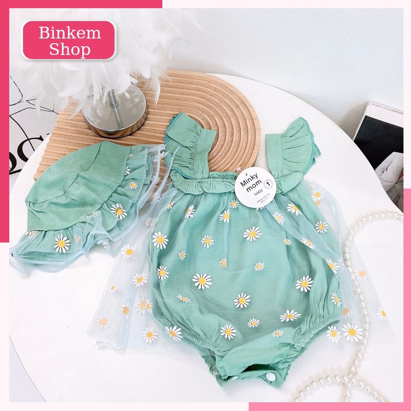 Bodysuit/ body chip tặng Kèm Mũ xinh xắn cho bé