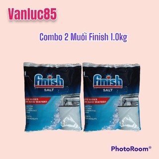 Combo 2 hộp Muối Finish 1,0kg dành cho máy rửa bát
