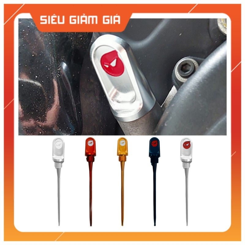 Que thăm nhớt, dầu logo Maru's cho xe VESPA