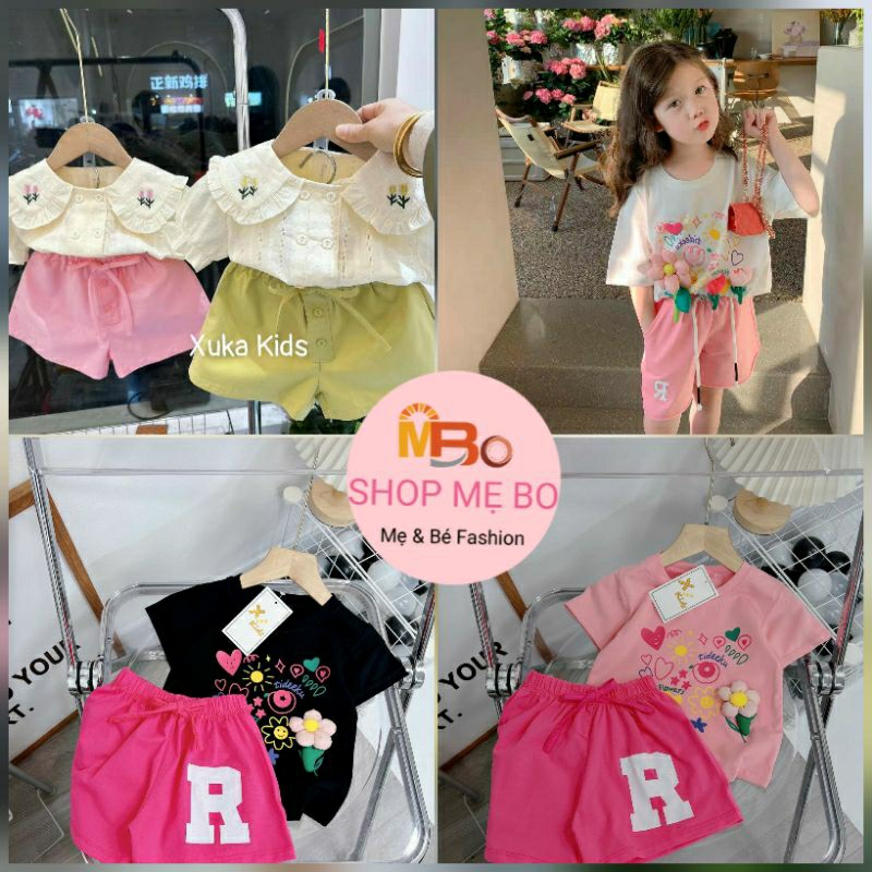 Set đồ bộ bé mềm mặc nhà tiểu thư dễ thương