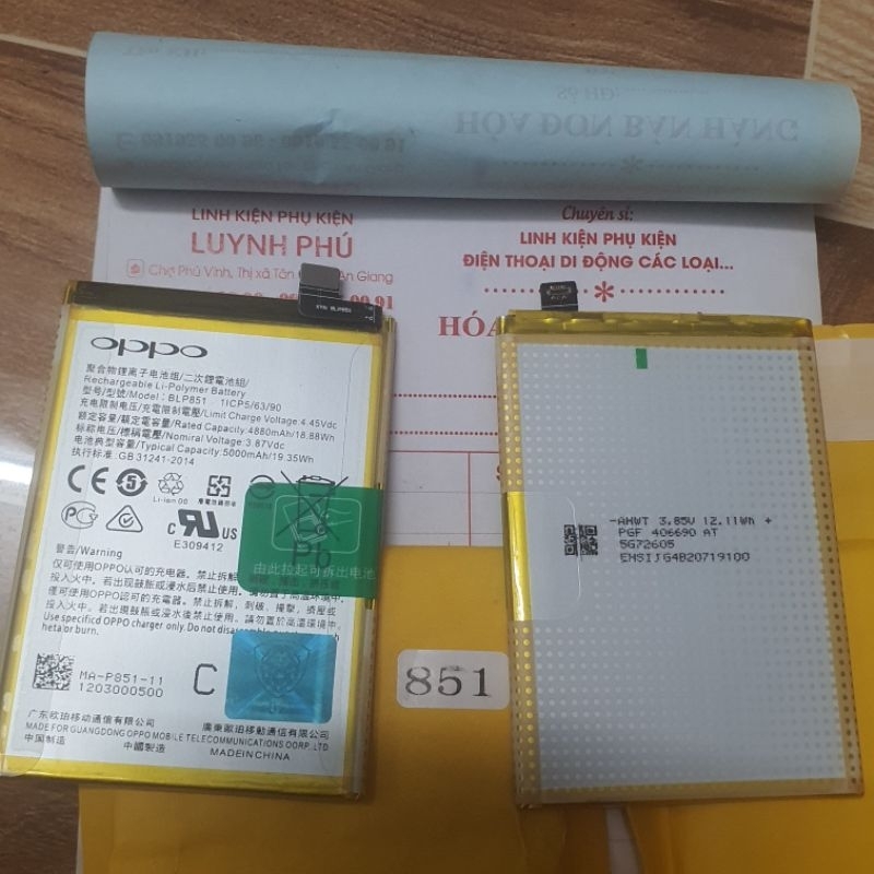 Pin oppo A74 4G A95 4G BLP851 BAQE,PIN NEW
