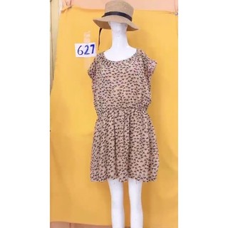 đầm voan họa tiết size M/L. S627