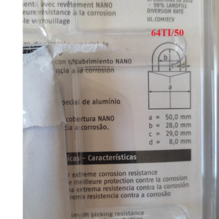 Ổ KHÓA SIÊU NHẸ ABUS TITALIUM 64TI