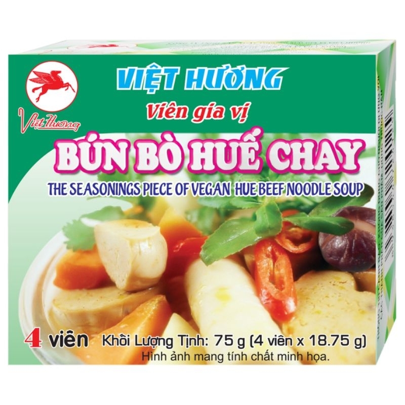 1 hộp gia vị bún bò huế chay việt hương 74g