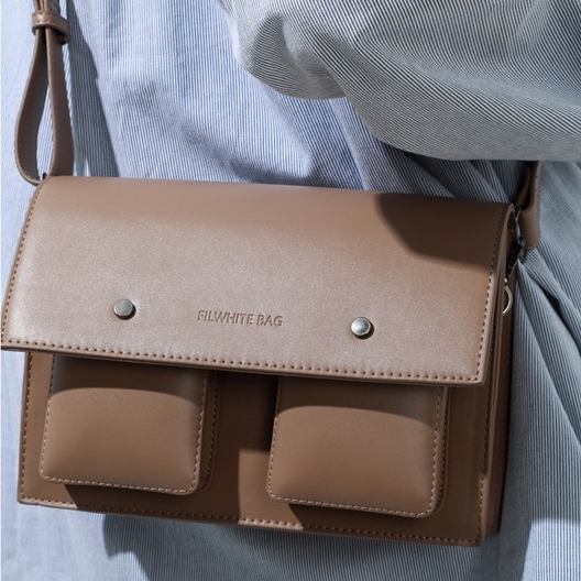 Túi da đeo chéo nam nữ unisex