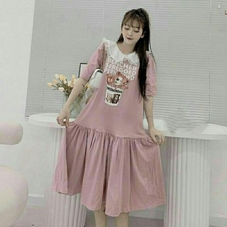 Váy bầu Babydoll thiết kế dáng suông đuôi cá mẫu mới