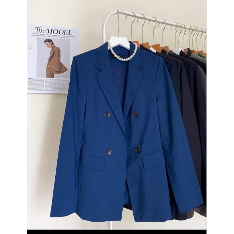 blazer xanh coban