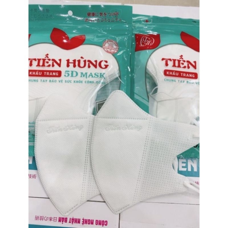 khẩu trang 5D Tiến Hùng thùng 100 cái