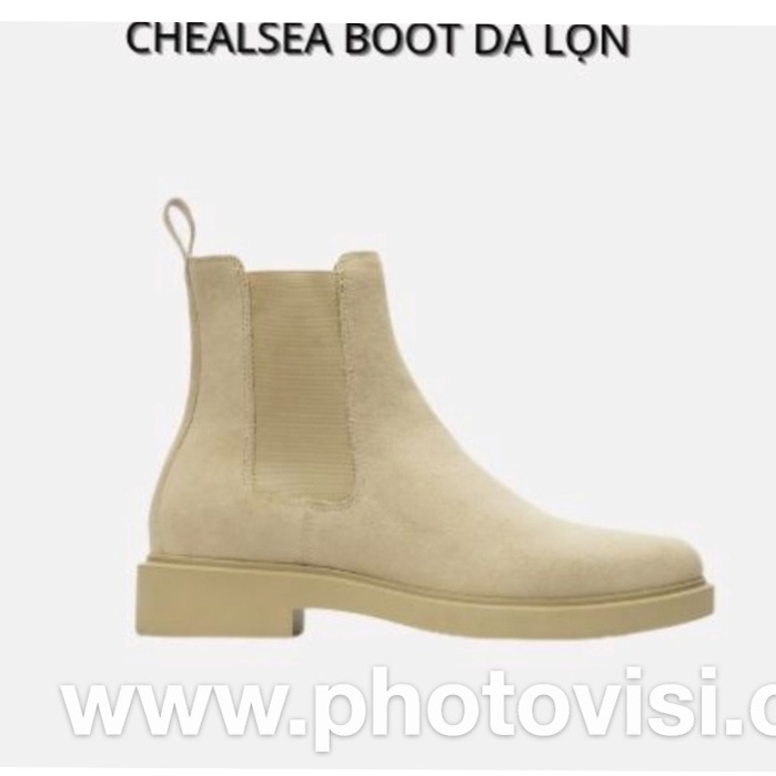 Giầy Chelsea Boots da lộn sịn xò Tan Sữa,Đen,Nâu thích hợp với quần jeans,âu