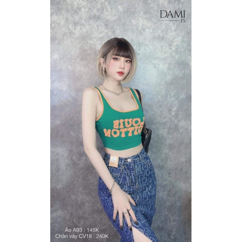 Áo 3 lỗ cổ cao sọc đen trắng from croptop gân tăm co giãn ôm body alohashop91