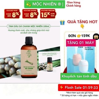 Tinh dầu Sả Chanh Mộc Nhiên tinh dầu đuổi muỗi loại 10ml và 100ml