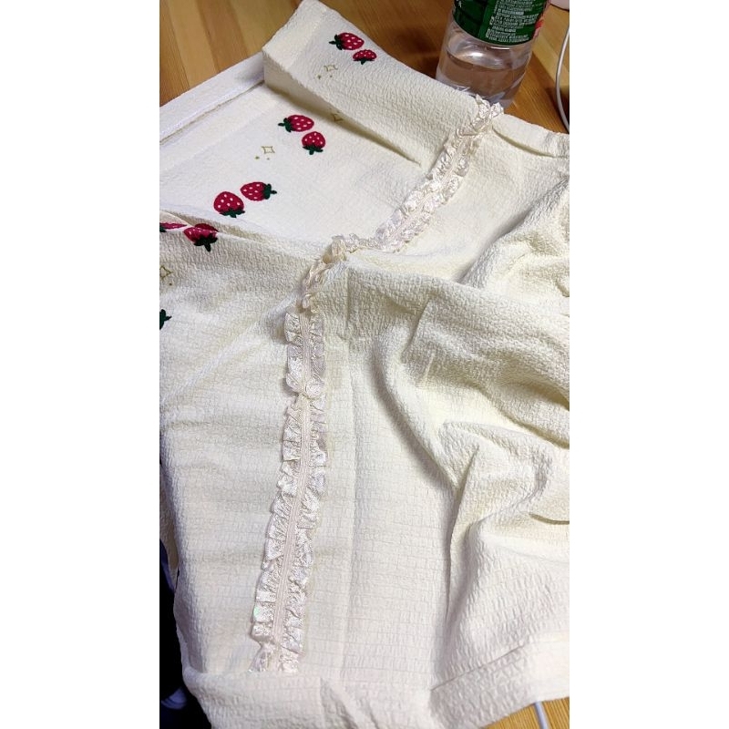 Bộ đồ ngủ loli trái dâu mùa hè có bigsize