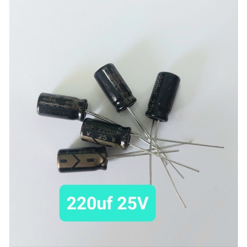 Tụ hóa 25V 220uf (10 con)