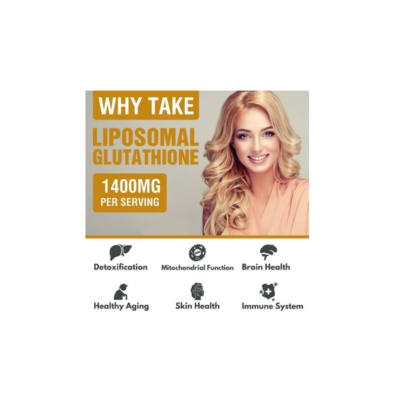 Viên Uống Trắng Da Liposomal Glutathione 1400mg Giảm Thâm Nám, Tàn Nhang Vitamin C 300mg Ha Mát Gan AJAX