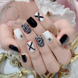 Nail box - Móng up thiết kế : Đính đá sticker dán 2