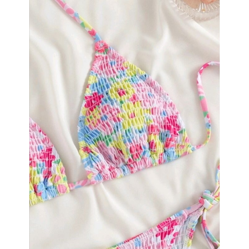 Bikini 2 Mảnh Hoa Nhí Dún Hot Trend Tam Giác Xinh Xắn