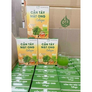 Bột cần tây mật ong collagen .