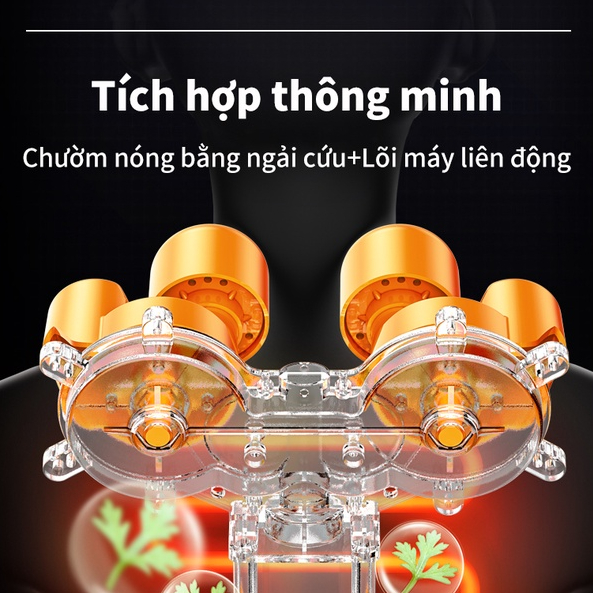 Máy massage lưng, đệm tựa dùng trên xe ô tô đa năng toàn thân vùng cột sống cổ thắt lưng, máy massage vai gáy dùng tại