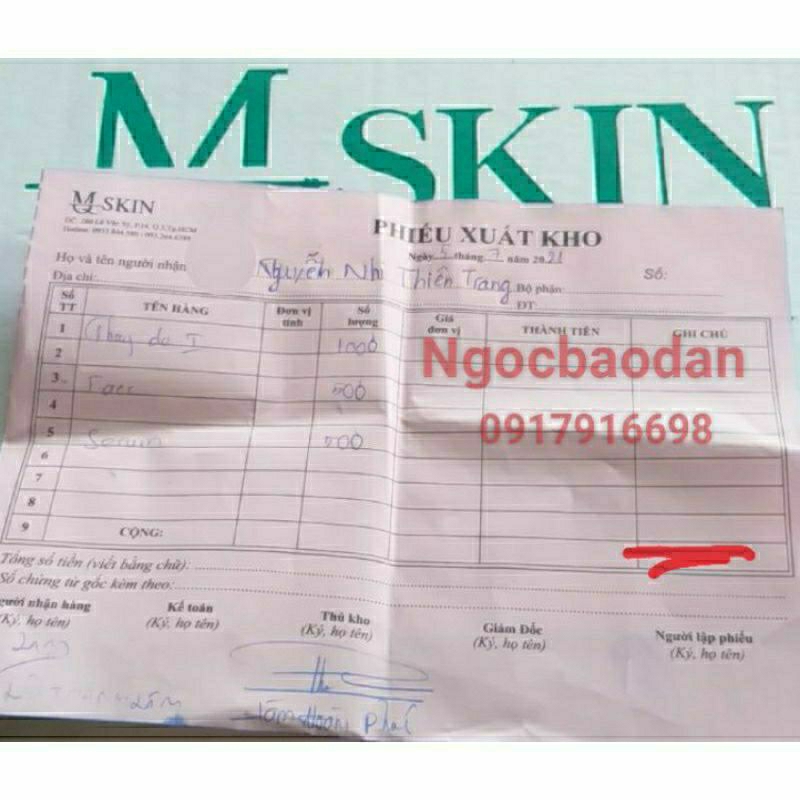 Serum Tái Tạo Da Không Sưng Nhân Sâm MQ SKIN